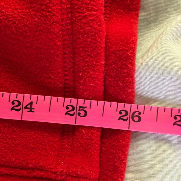 GapBody Red Fleece Jacket M - Picture 4 of 7